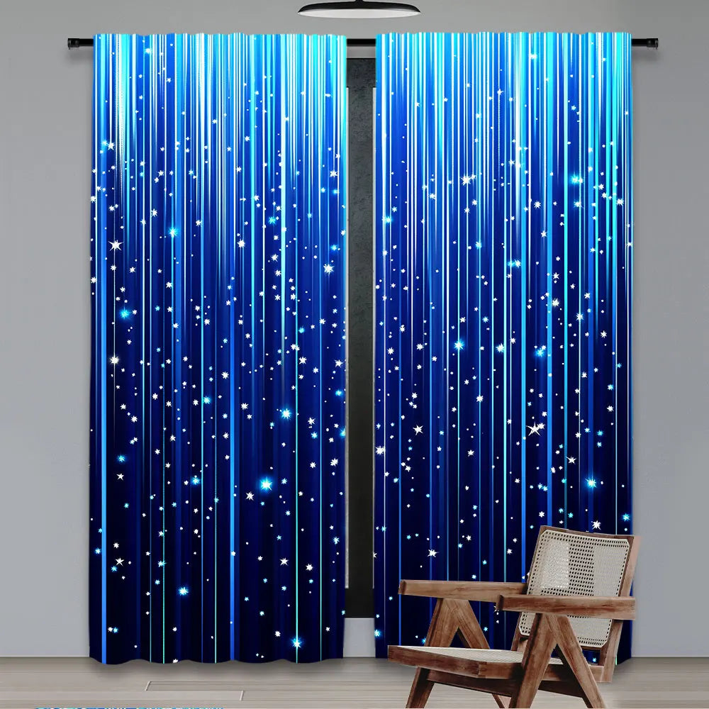 Rideau lunaire dans une chambre à coucher