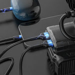 projecteur portable led lampe noire industrielle makita 18v charge usb