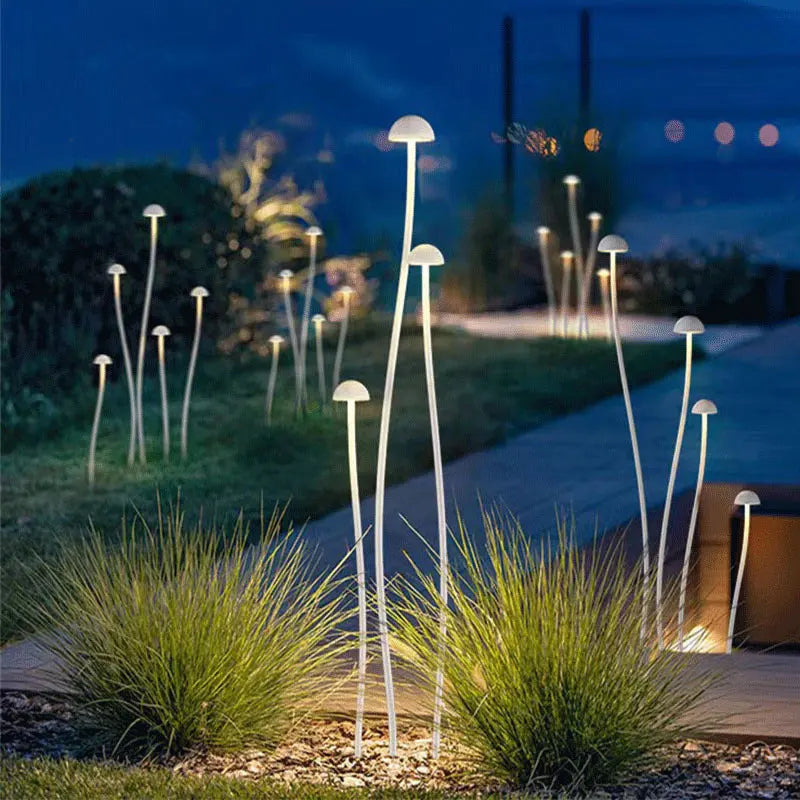lampe solaire blanc moderne fixations extérieure contemporaine lumière jardin électrique