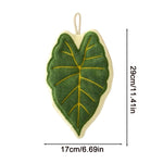 serviettes cuisine absorbantes vert feuille imprimée texturées maison adultes