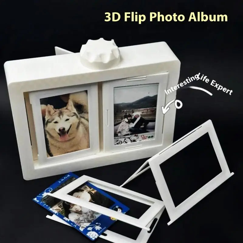 cadre photo 3d moderne blanc photos imprimées clips pratique album photo
