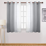 rideaux gris violet bleu noir dégradés transparents moderne tringle tissu léger fenêtre chambre salonhôtel