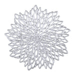 placemats or argent floral ajouré moderne élégants cuisine décoration table événements