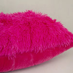 housses coussin décoratives peluche polyester moderne fermeture glissière bleu noir rose violet orange blanc