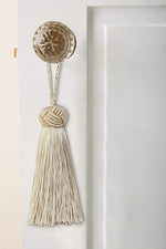 pompons franges decoration maison beige gris blanc bleu marine noir tissu élégant