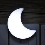 veilleuse lune forme croissant jaune blanc rose opalescente enfantine décoration chambre salon lumière led