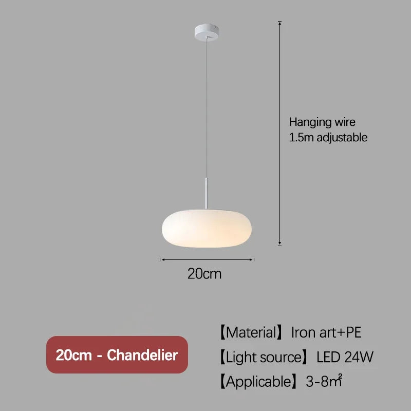 suspension lumineuse moderne 50cm blanc led câble ajustable opacité chambre salon