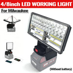 lampe travail led portable rechargeable clips usb rotative étanche moderne noire aluminium