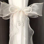 ruban fenêtre blanc organza décoratif adhésif translucide rideau maison salon moderne