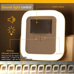 lampe nuit capteur mouvement auto on off adhésif moderne minimaliste blanc opaques