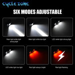 lampe frontale led rechargeable modes noir bande elasto moderne camping