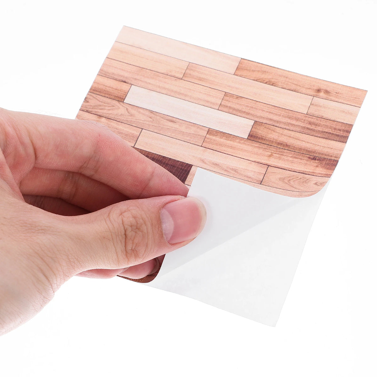 papier peint adhésif imitation bois meuble maison poupée décoratif rayures horizontales moderne minimaliste