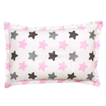 taies d'oreiller bébé 100% coton dessin animé étoiles feuilles moderne gris blanc jaune rose