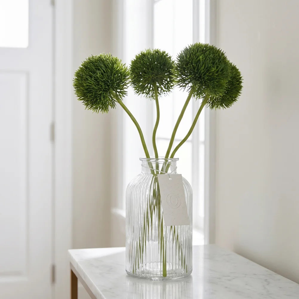 bouquet artificiel moderne vert orange décoration intérieure maison festives