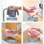 serviettes cuisine réutilisables microfibre rose bleu moderne respectueuses environnement tringle