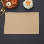 serviettes table beiges toile lin classiques respectueuses environnement 12x18''