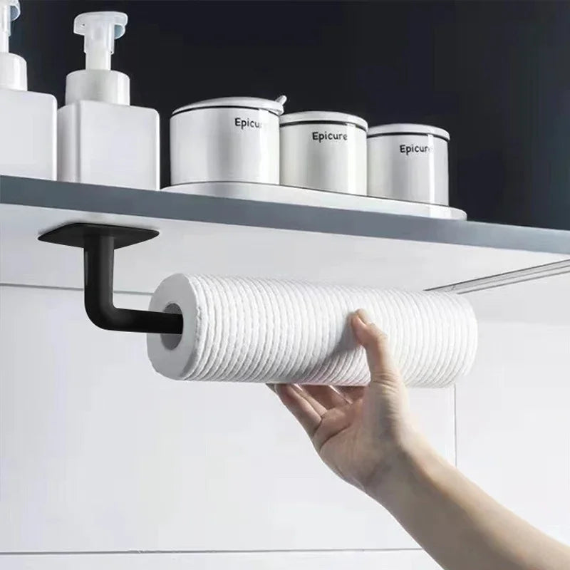 supports muraux adhésifs chapeaux tasses rouleaux papier toilette moderne minimaliste différentes couleurs transparents