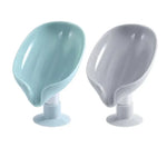 support savon gris rose moderne ventouse salle bain plat lisse opaqué sans perçage