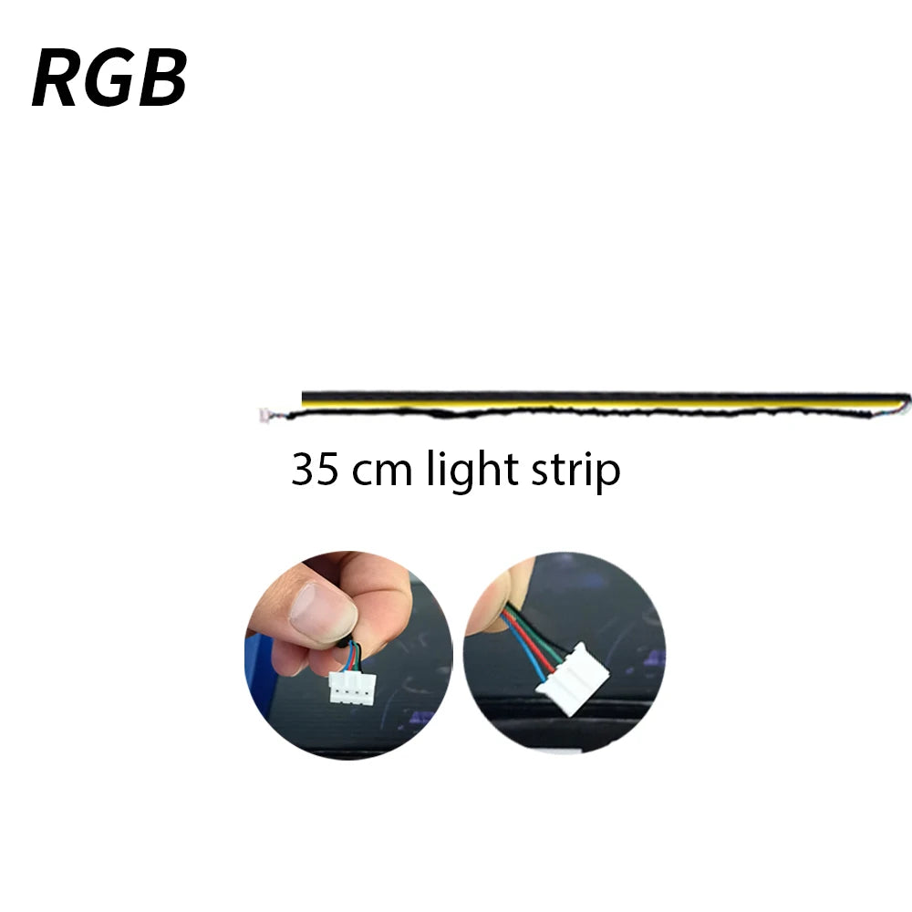 ruban led noir 64 couleurs contrôleur principal secondaire interface double lumière sol moderne