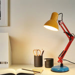 lampe décorative industrielle moderne bras articulé led rouge jaune bleu