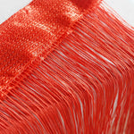 rideau franges transparent bohème salon couleur rouge vert bleu polyester 50x200cm