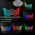 masques lumineux pailletés couleurs vert rose jaune bleu occasion fête anniversaire mariage