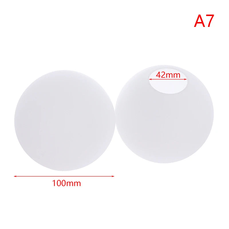 abat jour moderne boule table blanc opac transparent verre base bois câble électrique table