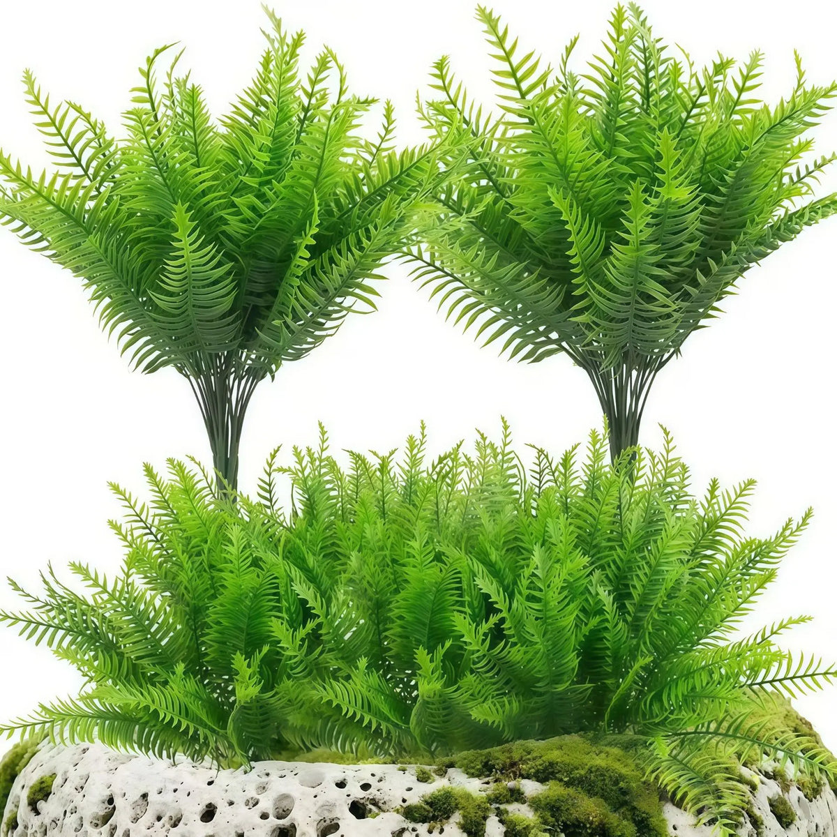 plantes artificielles vertes feuilles pointues moderne decoration intérieur bouquet 10 pièces