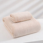 serviette bain microfibre bleu clair séchage rapide motif points adultes
