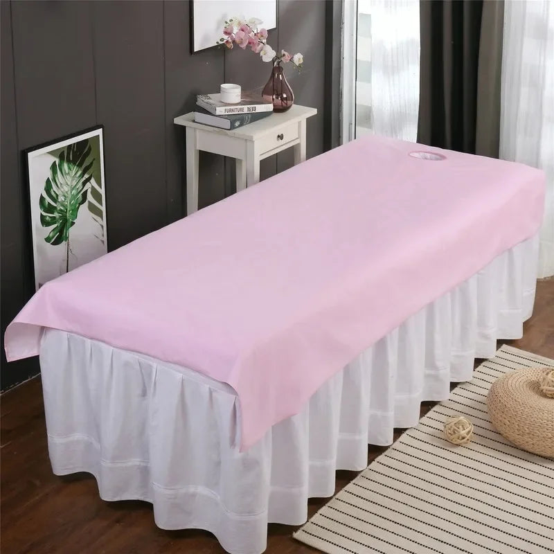 drap plat imperméable sans motif blanc simple lit adultes polyester
