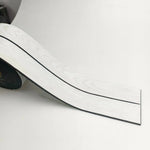 ruban auto adhésif épais 300cm gris clair rayures noires moderne bordure porte fenêtre