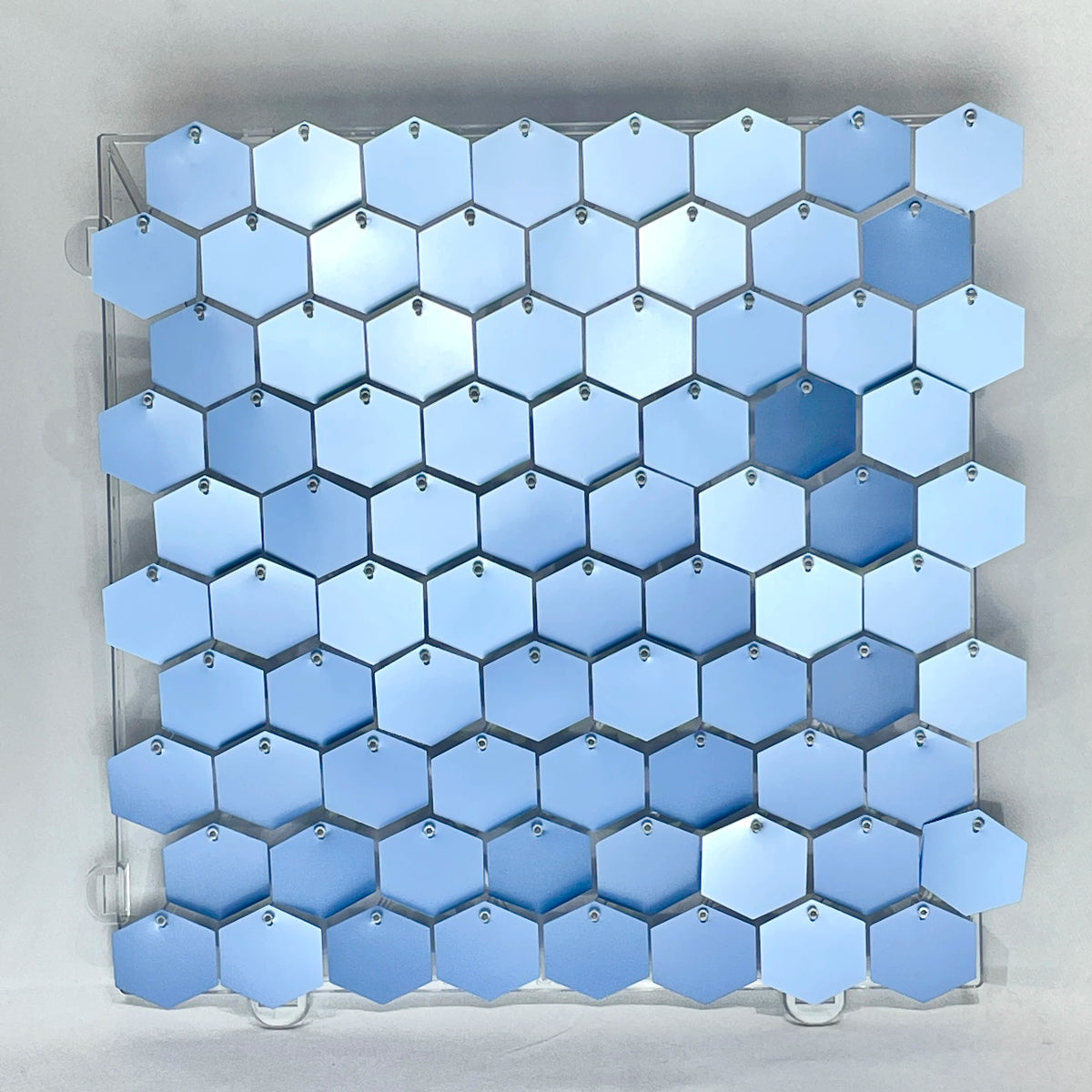 panneau décoration murale hexagonal sequins brillant fond fête mariage anniversaire baby shower décor moderne