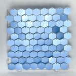 panneau décoration murale hexagonal sequins brillant fond fête mariage anniversaire baby shower décor moderne