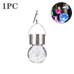 guirlande lumineuse solaire multicolore moderne clips texture craquelée extérieure jardin led