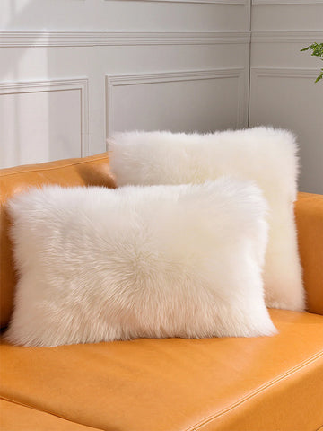 taie d'oreiller peluche blanche moderne non toxique respectueux environnement 30cm 50cm fixation