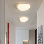 plafonnier led moderne minimaliste acrylique blanc fixation circulaire ovale éclairage quotidien contemporain