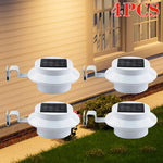 lampe solaire extérieure led blanc moderne facile autoénergie abs clips patio jardin
