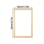 cadres photo bois classiques rectangulaires différents tailles décoration murale impressions artistiques naturelles abstraites compositions