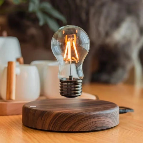 ampoule led transparente filament doré base bois moderne veilleuse sans fixation 110v 220v led