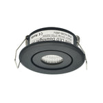 Spot LED noir blanc argent 3W 40 45mm 90 260V clips modernes