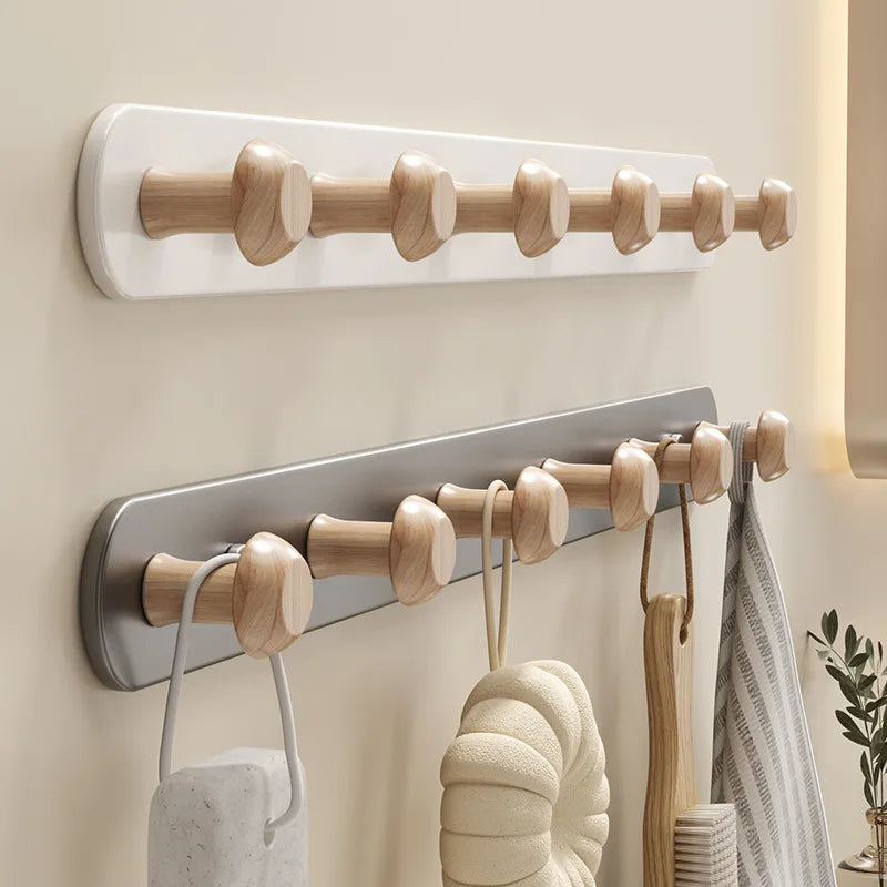 porte serviettes mural moderne bois blanc fixations serviettes gant cuisine sac rangement