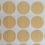 autocollants marron doré vis décoration tiroir meuble bois texture points circulaires résistants eau 96pcs