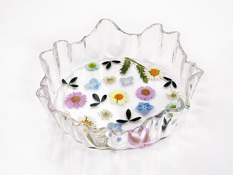 moule silicone bougie résine décoration ondulée transparent blanc rose bleu clair moderne organique