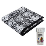 couverture colorier motif animal géométrique moderne 24 marqueurs acryliques 150x125cm