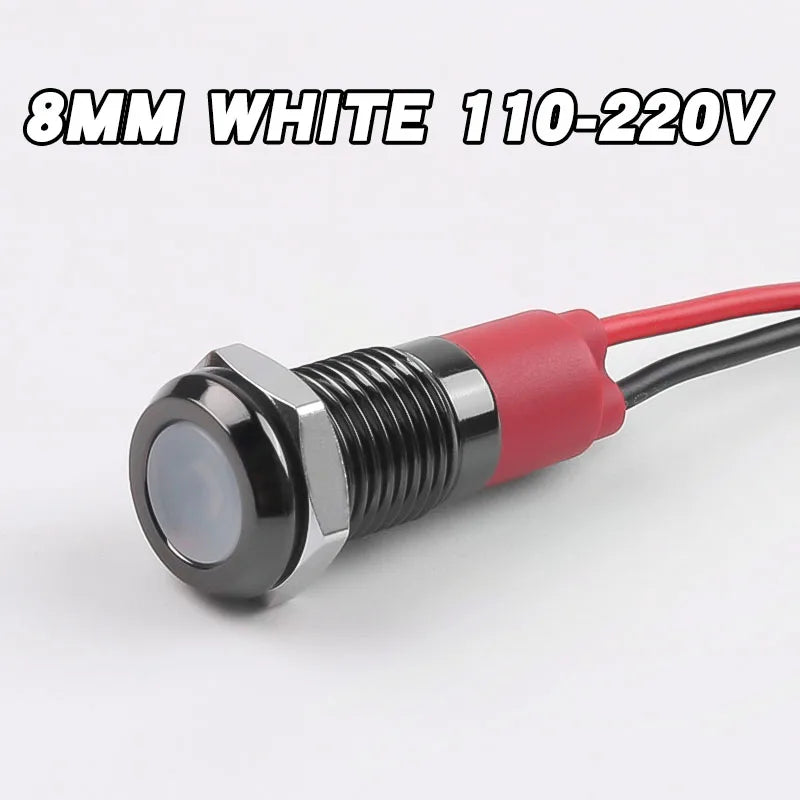 ampoules led 8mm rouge vert jaune bleu blanc étanches fil moderne