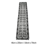 rideau toile d'araignée halloween motif araignées noir géométrique festif maison opaque