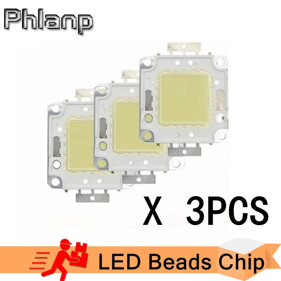 puces led cob 10w 20w 30w 50w 100w blanc chaud hautes performances 120° lumiere