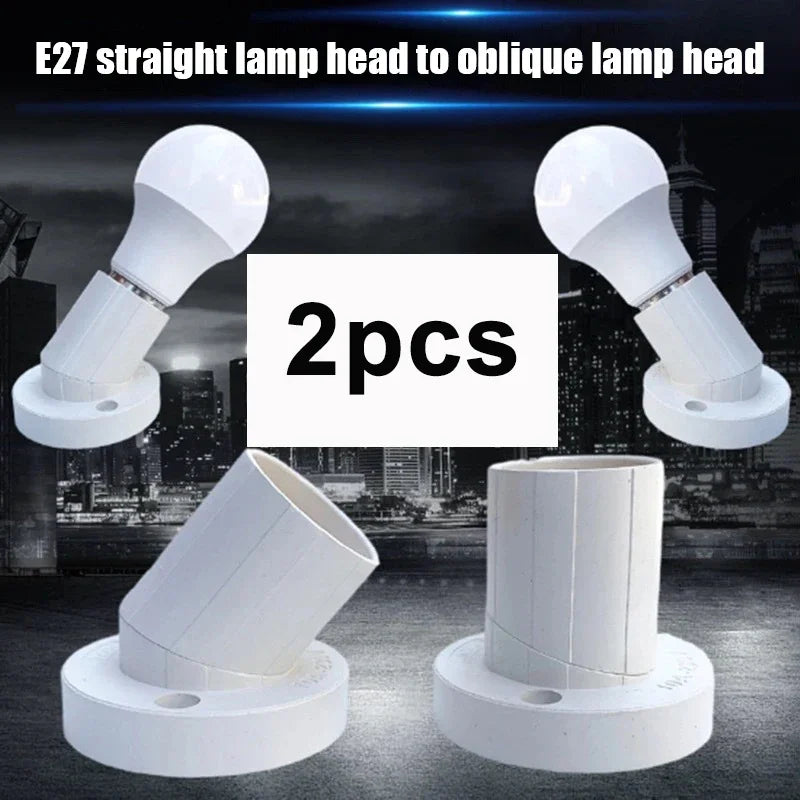 supports ampoule blanc moderne rotation 45 degrés pièces mur facile decointérieur