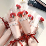 bouquet fleurs artificielles rose mariage décoration intérieure moderne élégante anniversaire cadeau fête transparent ruban