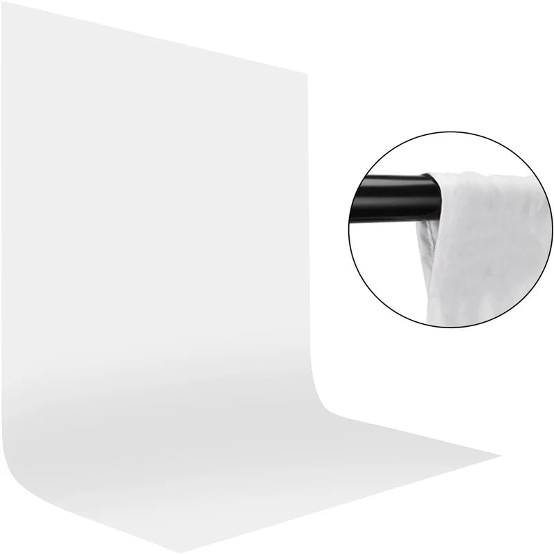 fond photo blanc lisse minimaliste toile coton studio photographie éclairage backdrops